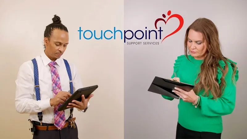 Two staffs at Touchpoint