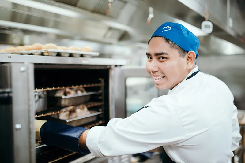 A chef is working at Touchpoint