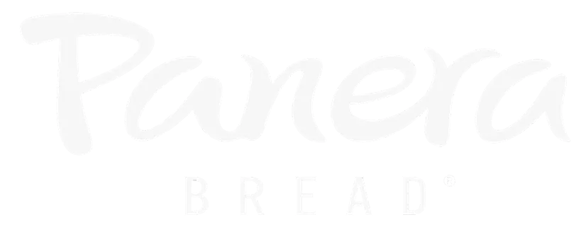 Panera Bread logo in white on black background