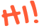 Two stylized letters H and I in orange.