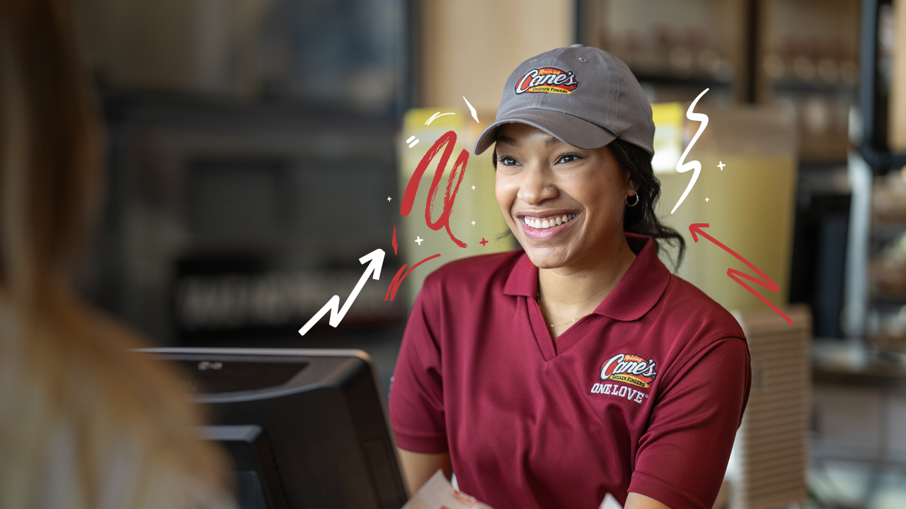 3 employees looking at each other