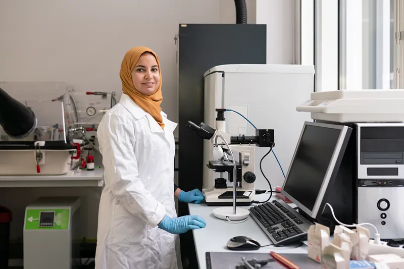 Female staff at Westlake Research Lab