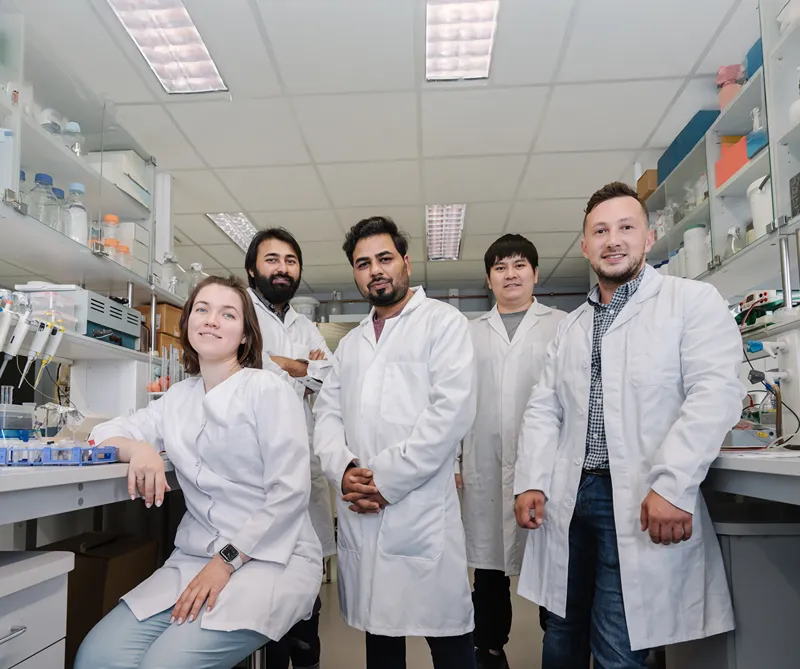 a group of staff at the research lab