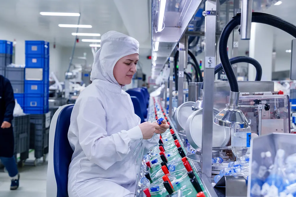 Quality assurance specialist reviewing products