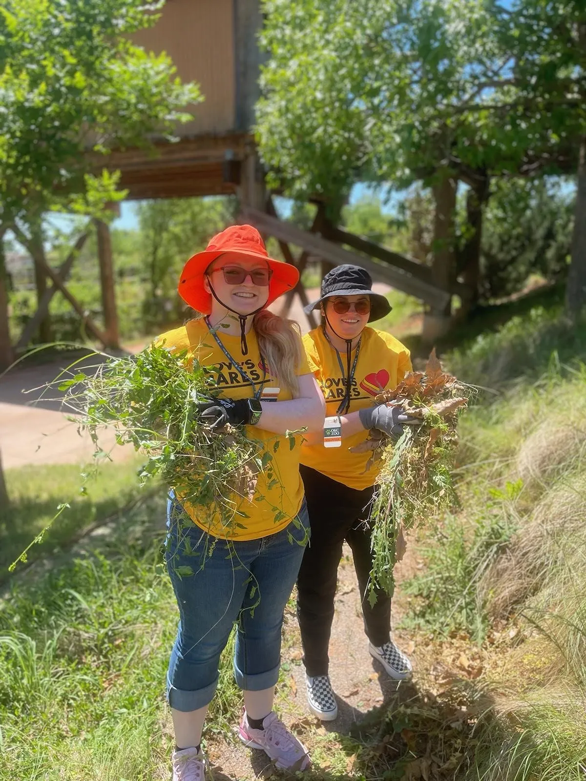 A volunteer at Love's