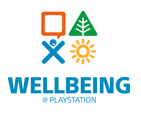 The Wellbeing@PS logo, representing Wellbeing @ Playstation employee network. 