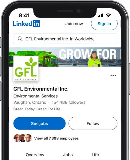 iPhone X's GFL LinkedIn