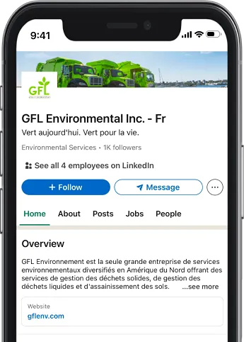 iPhone X's GFL LinkedIn