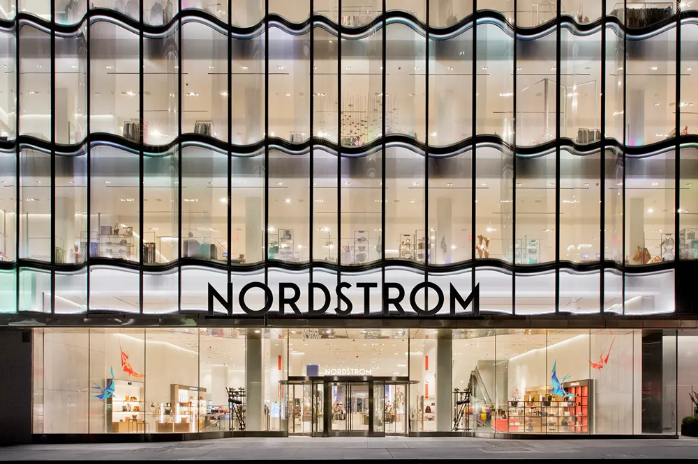 entrance of nordstrom's store