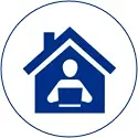Icon of child in car seat with harness fastened