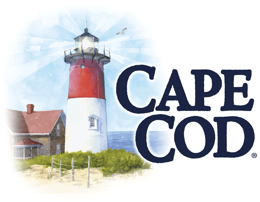 Cape Cod lighthouse and text logo