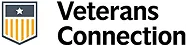 Veterans Connection logo with a shield featuring a star and stripes