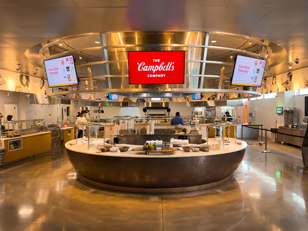 Campbell's Company headquarters cafeteria