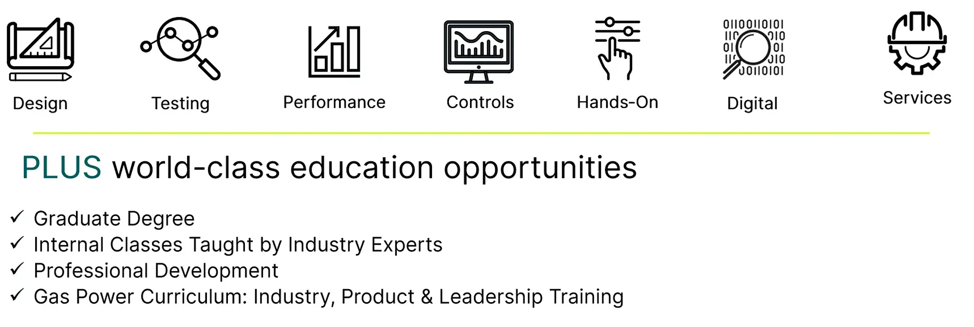 An infographic describing the benefits of the Edison Engineering Development Program