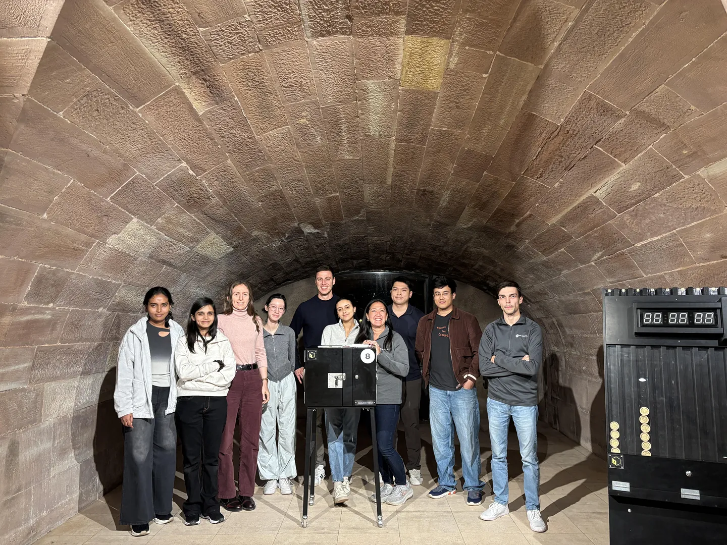 A group of students in the Digital Technology Development program pose for a group photo