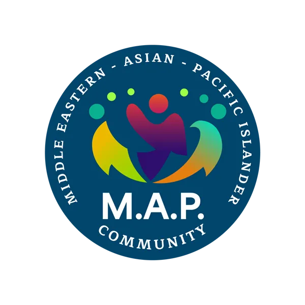 Middle Eastern, Asian, and Pacific Islander communities and our allies logo