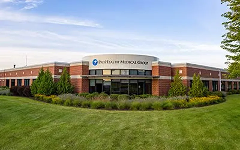 ProHealth Medical Group Clinic Hartland brick building exterior with landscaping