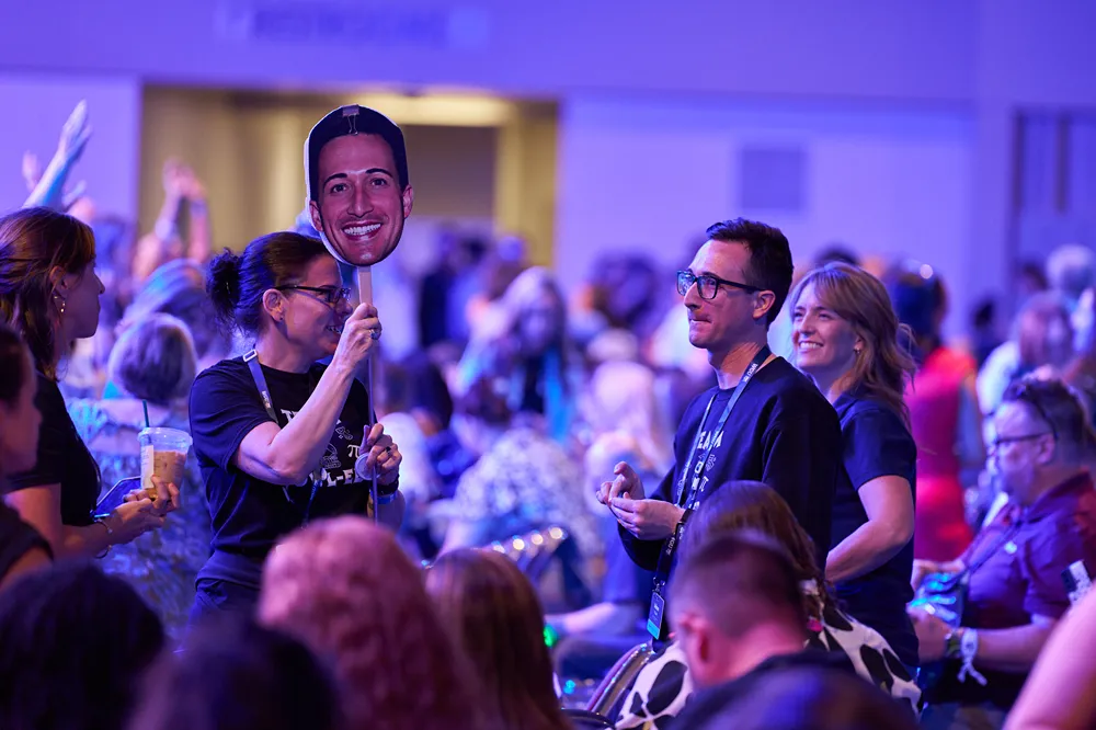 WGU team members collaborating at a company event
