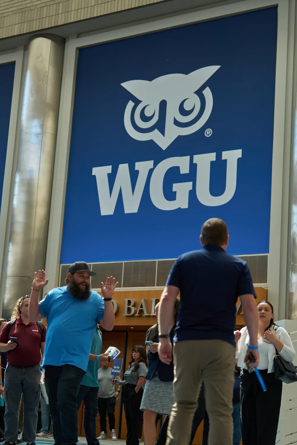 WGU branded event with team members