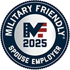 Military Friendly Spouse Employer 2025 badge