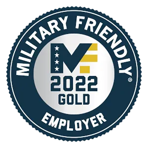 Military Friendly Employer 2022 Gold badge