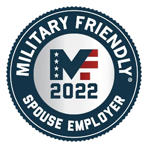 Military Friendly Spouse Employer 2022 badge